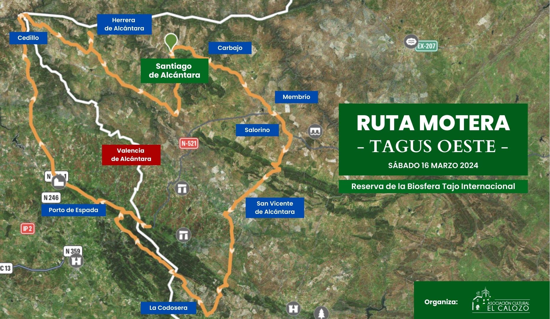 Recorrido Tagus Oeste 2024